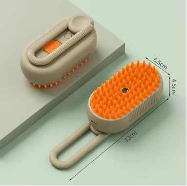 3-in-1 Steam Pet Brush – Groom, Clean & Massage